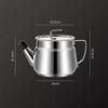 Portable 1.5L Oil Filter Pot Stainless Steel Large Capacity Cooking Oil Strainer Storage Container With Lid Oil Pot Kitchen