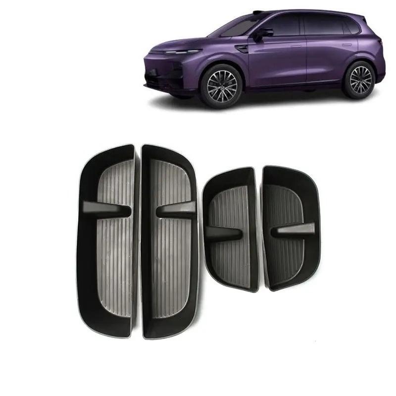 Pour Leapmotor B10 Boîte de rangement de porte Housse de protection Finition et rangement Cadre de porte-gobelet en TPE Accessoires de rangement de porte