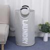Large Round Printed Laundry Basket - Oxford Cloth Home Storage