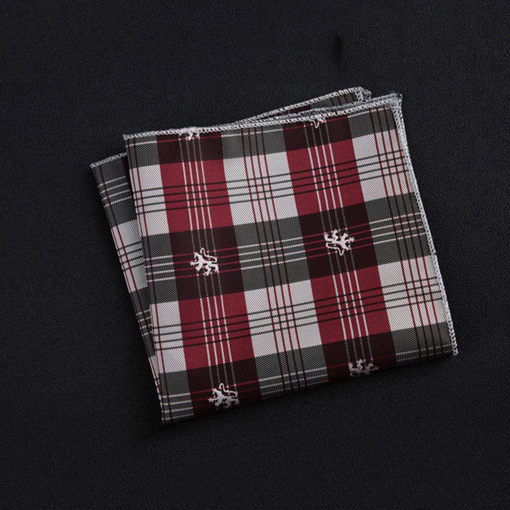 Classic Flower Birthday Stripe Dots Korean Pocket Hanky Pocket Towels Square Men Handkerchief 15