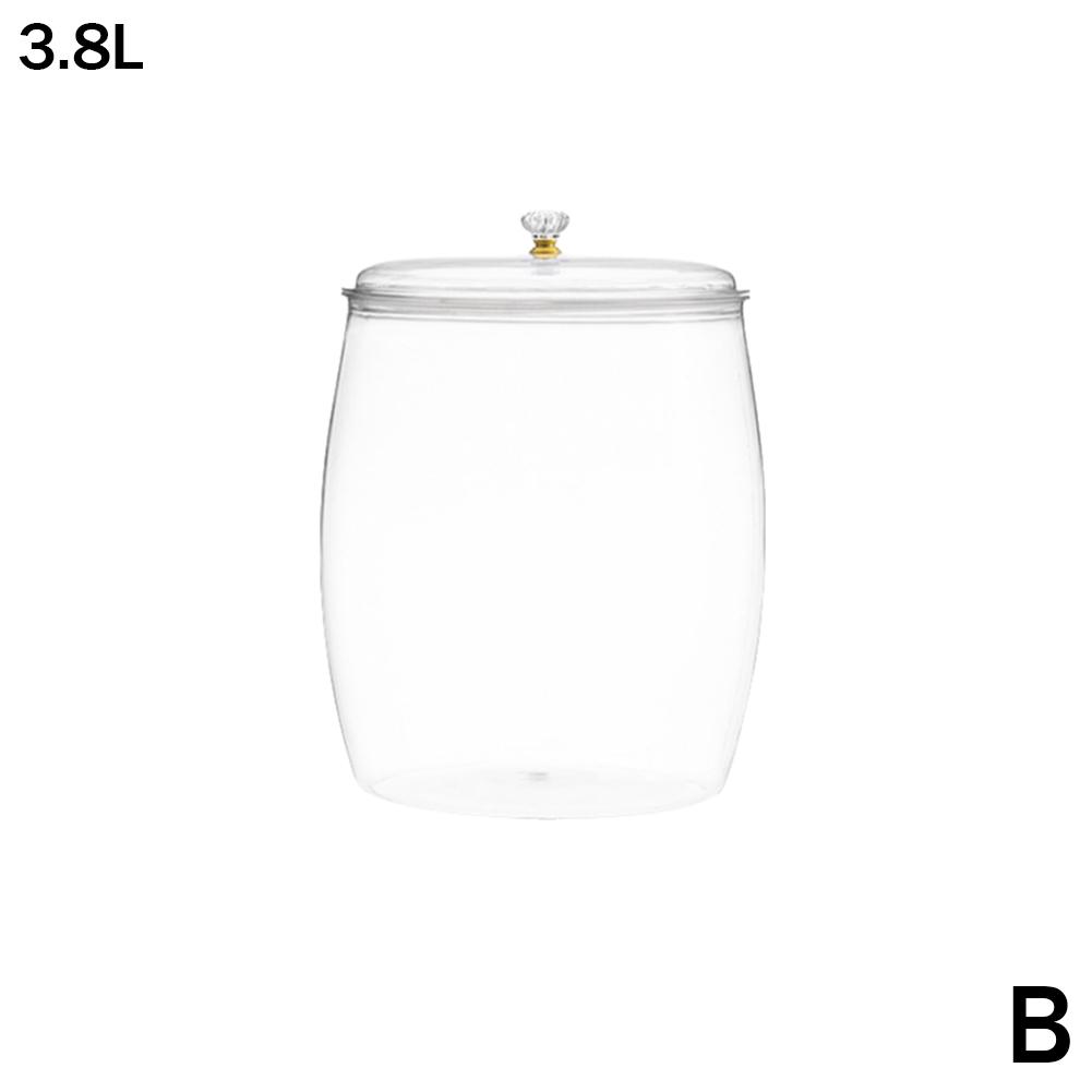 Multifunctional Storage Jar With Lid Plastic Transparent Storage Box Sealed Cereals Jar Flour Rice Nuts Beans Dry Food Container