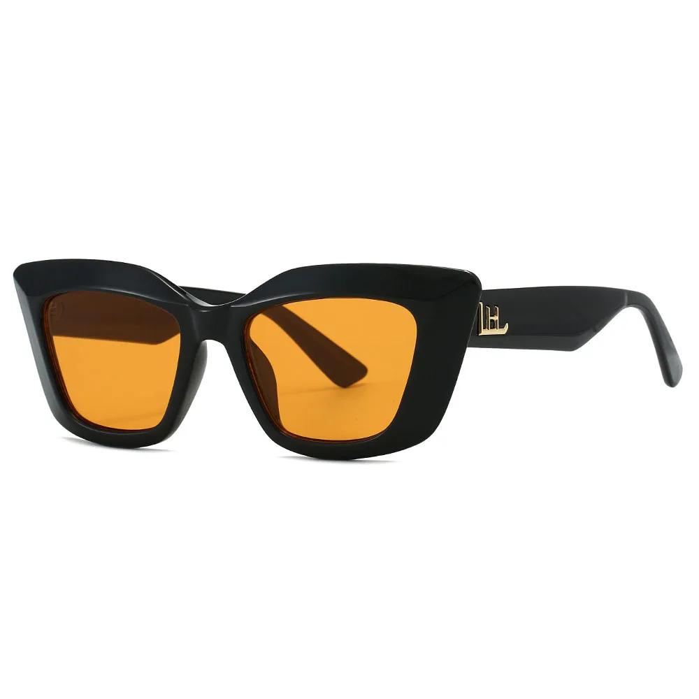 Sexy Ladies Big Frame Cat Eye Sunglasses Women For Female Luxury Brand Designer Vintage Sunglasses Popular Eyeglasses Uv400