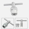 Aluminum Alloy Faucet Cartridge Puller Professional Single Handle Faucet Core Removal Tool Durable Silver Bathroom Faucet Wrench
