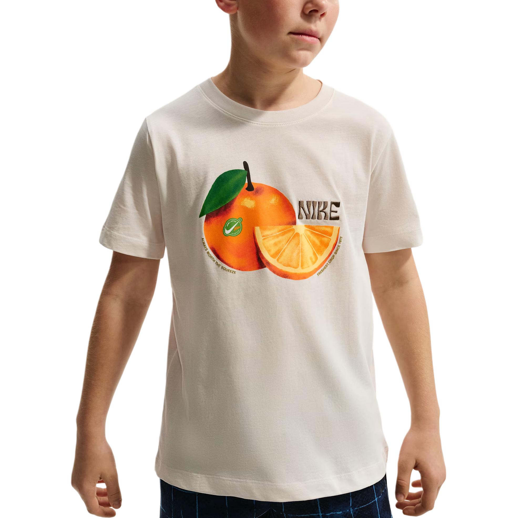 Nike T-Shirt Fruit Pattern Round Neck Pullover Short Sleeve Kids tops IO8981-030 S