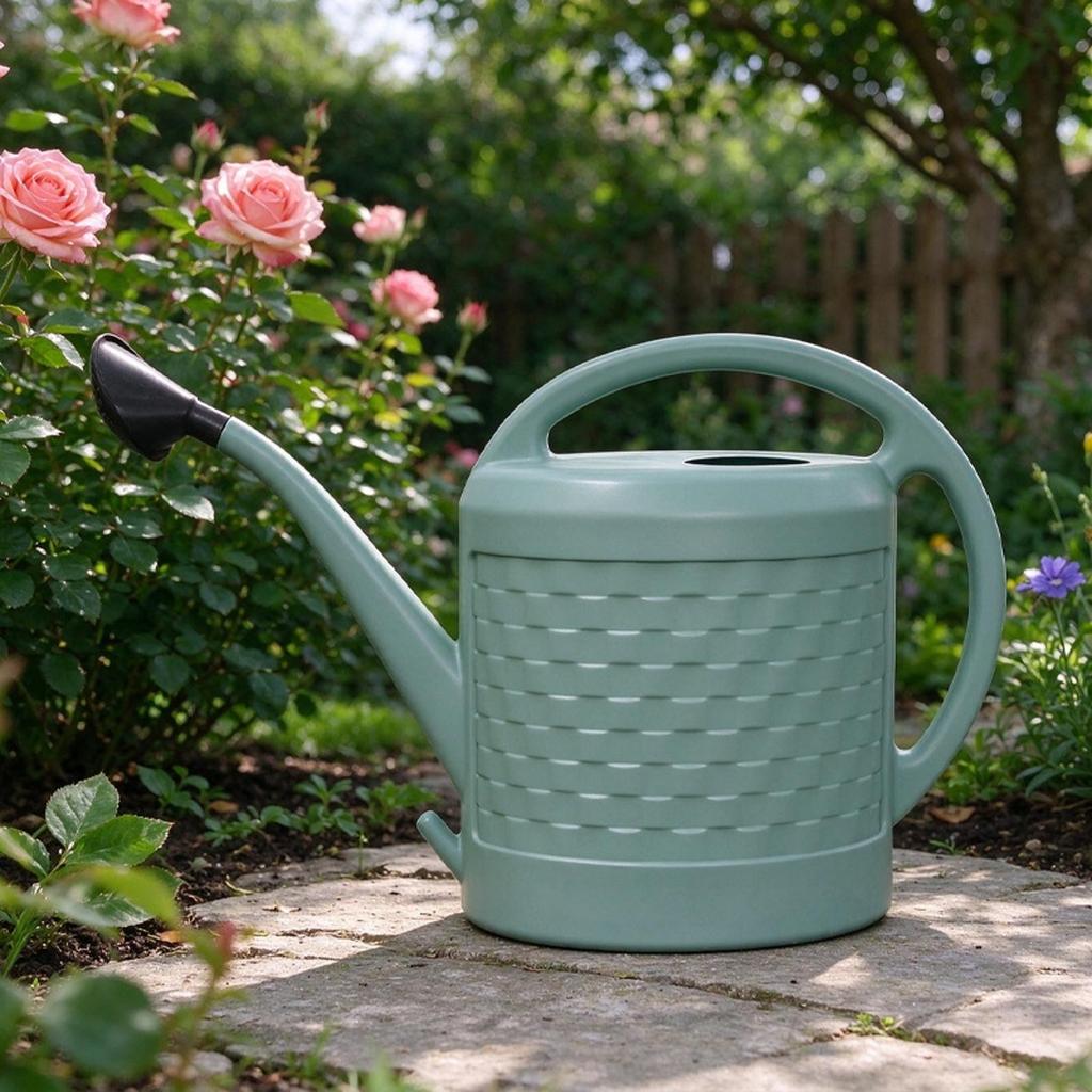 Watering Can with Spray Nozzles HighCapacity 9L Outdoor Lightweight for Potted Plants,