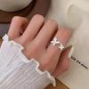925 Sterling Silver Butterfly Women's Open Ring: Elegant Luxury, Index Finger Design