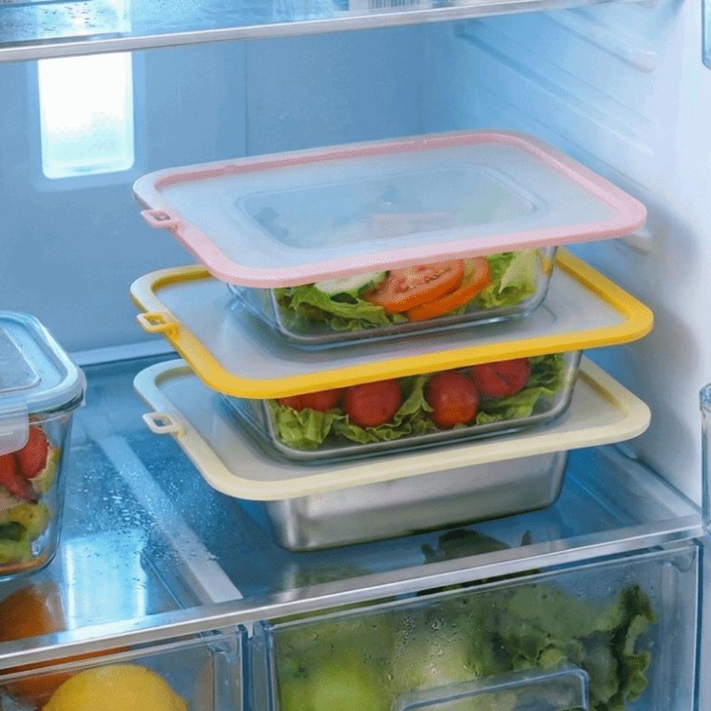 Leakproof Food Fresh Keeping Cover Sealed Bowl Lid Reusable Food Covers  for Containers