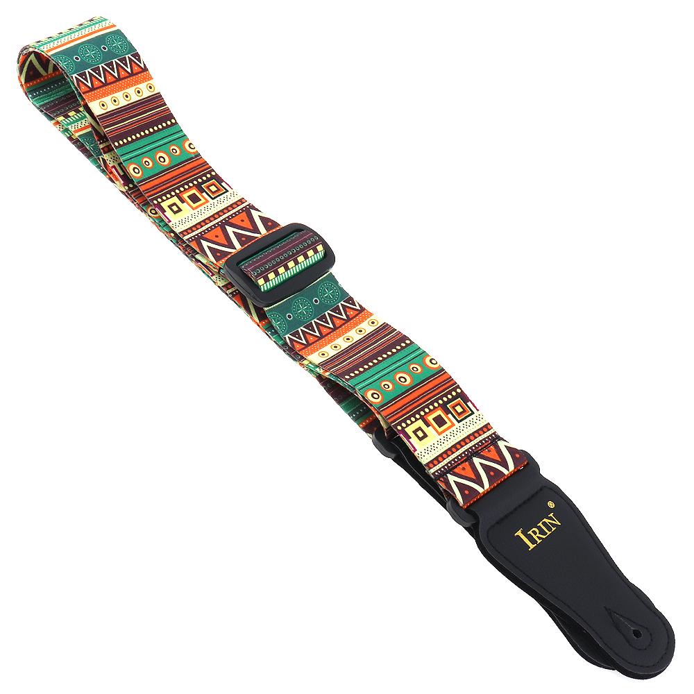 Adjustable National Style Printing Guitar Strap for Acoustic Electric Bass Guitar