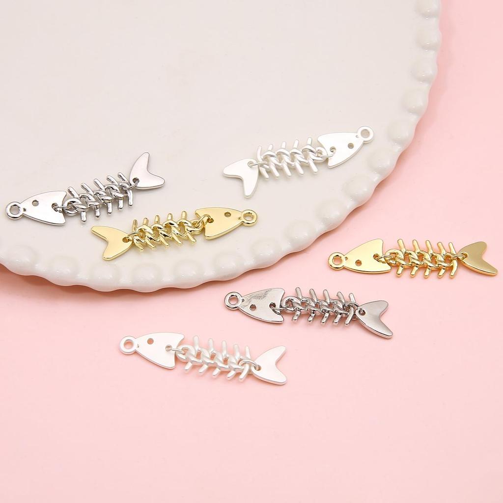 48mm Zinc Alloy Metal Fish Charm Penant for Necklace Keychain DIY Jewelry Craft Making Accessories