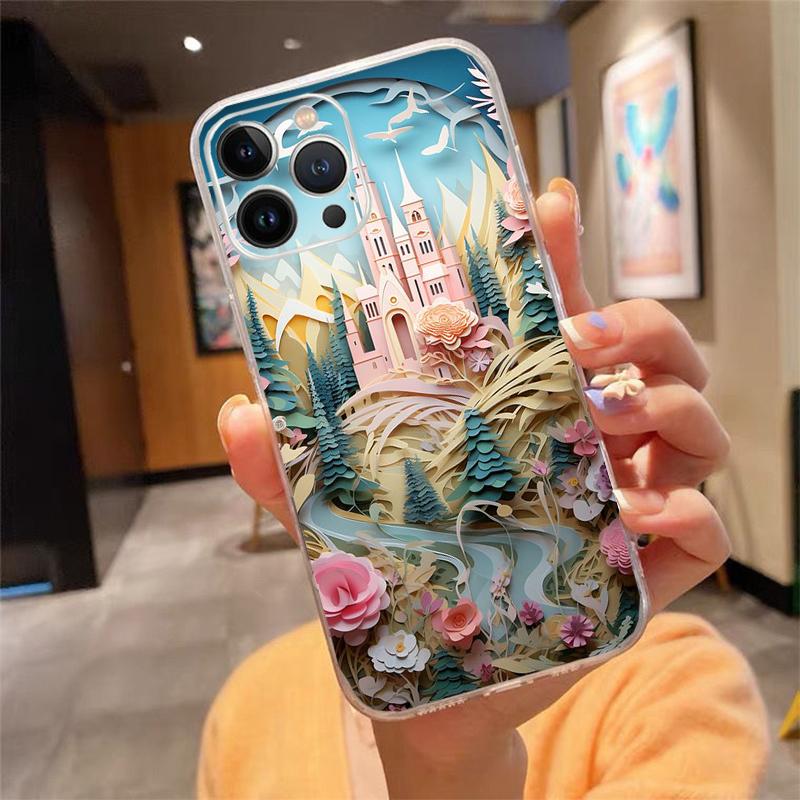 Landscape Art Phone Case For iphone 17 Pro Max Air 16 15 14 13 Pro Max 15 16 Pro 15Plus