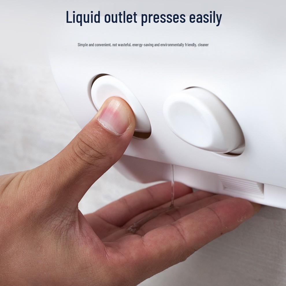 Ruivo Wall-Mounted Triple Soap and Sanitizer Dispenser for Home & Hotel Showers