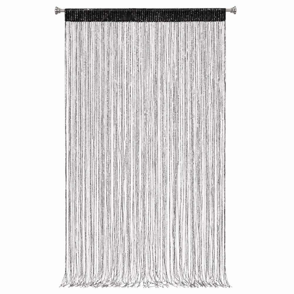 Straight Line Straight Line Curtains 100cm*200cm Tassel Curtains Wedding Decoration