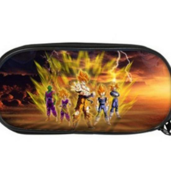 Dragon Ball Vertical Pencil Case - Kids' Stationery Bag with Polyester Design