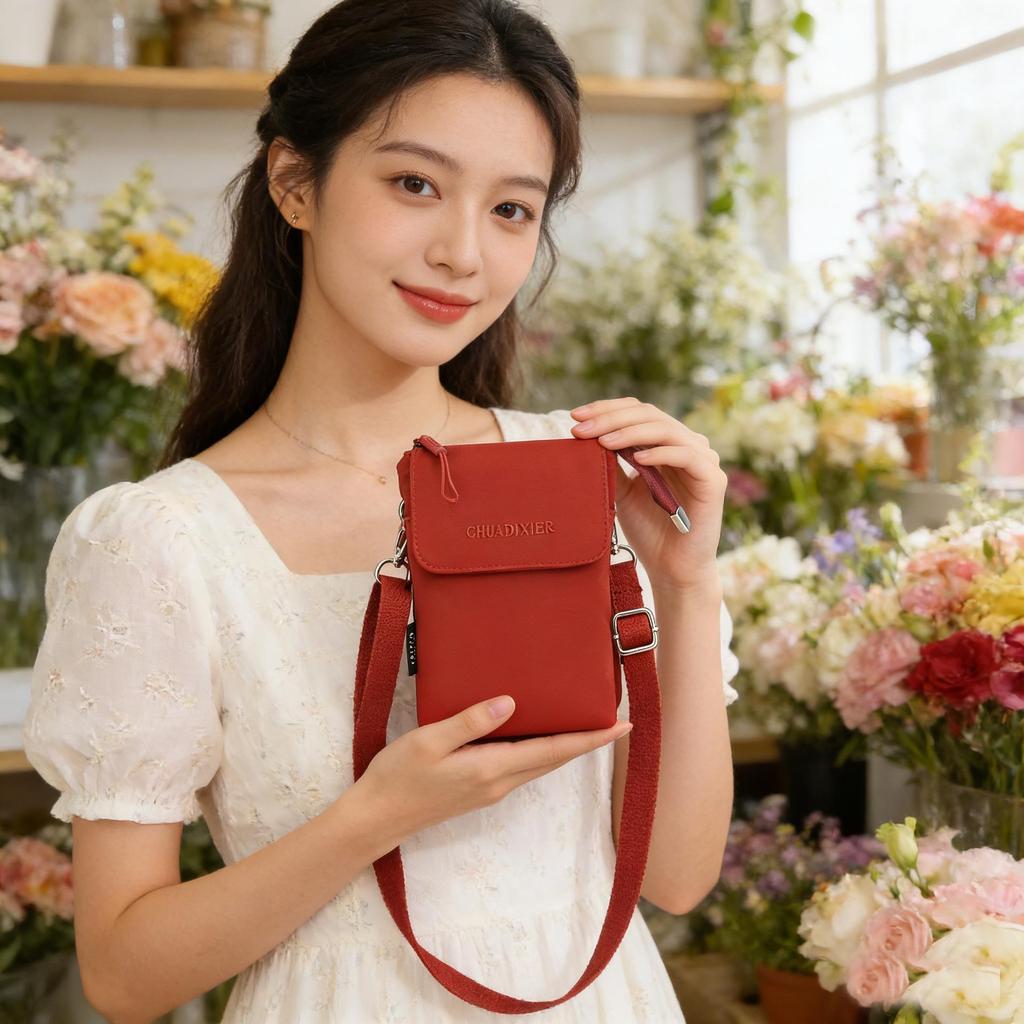 Women's Nylon Canvas Crossbody Handbag - Mini & Lightweight for Autumn/Winter