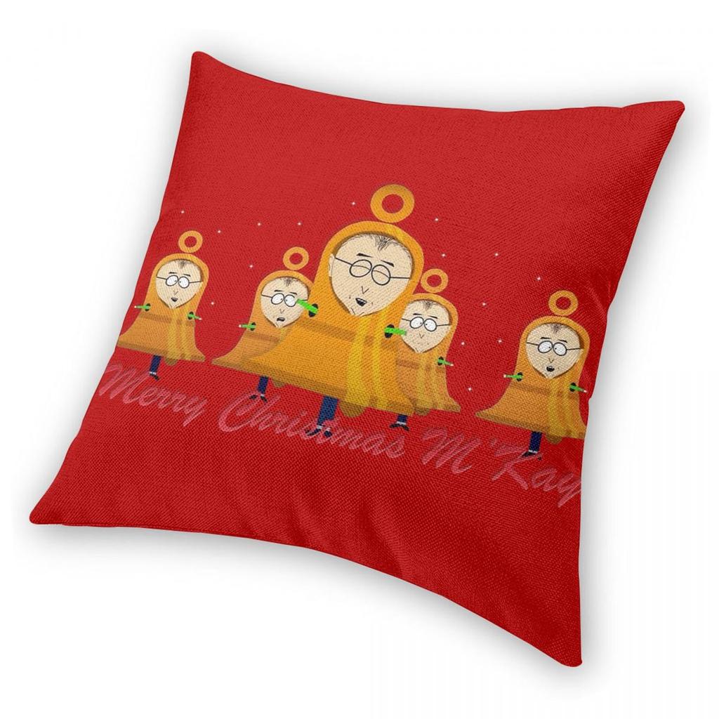 Mr Mackey Bells M'kay Christmas South-Park Pillowcase Soft Polyester Cushion Cover Decoration Pillow Case Cover