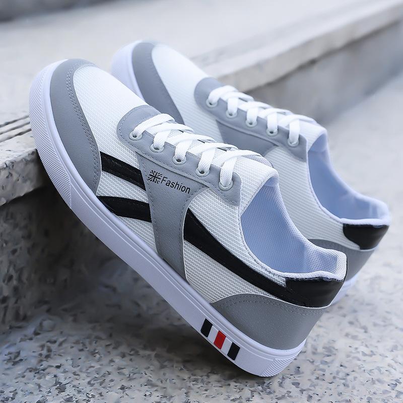 Spring and Autumn New Board Shoes Men's Casual Shoes Versatile Breathable Cloth Shoes Sports Shoes Korean Version of White Shoes