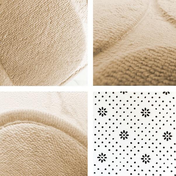 Soft Foam Bathroom Mat 50 X 80 Cm Beige - Super Soft Bathroom Mat, Anti-Slip, Quick-Drying