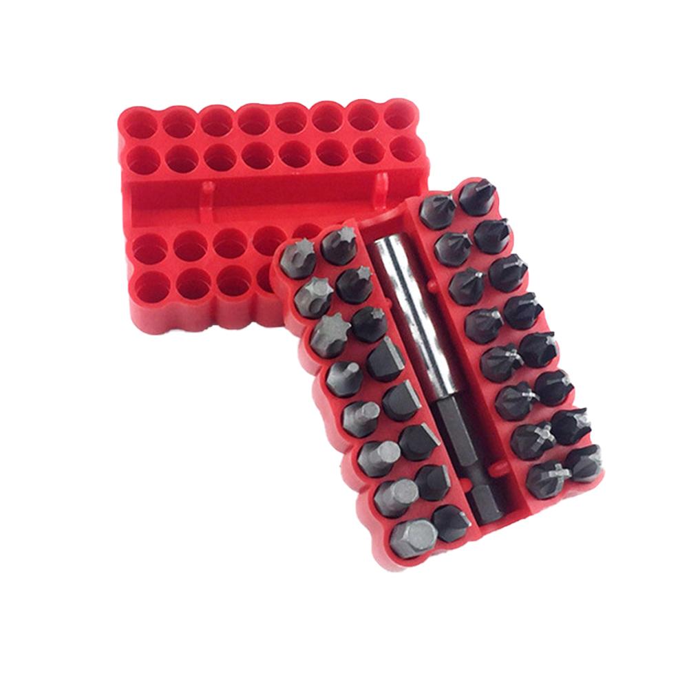 

Набор из 33 защищенных от несанкционированного доступа бит с магнитным быстросъемным держателем бит 2-1/4 , набор бит Torx Security с коробкой для электродрелей