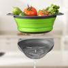 Large Collapsible Colander PP TPR Over-Sink Side Drain Food Strainer Nested Design Water Draining Base for Edge of Kitchen Sink