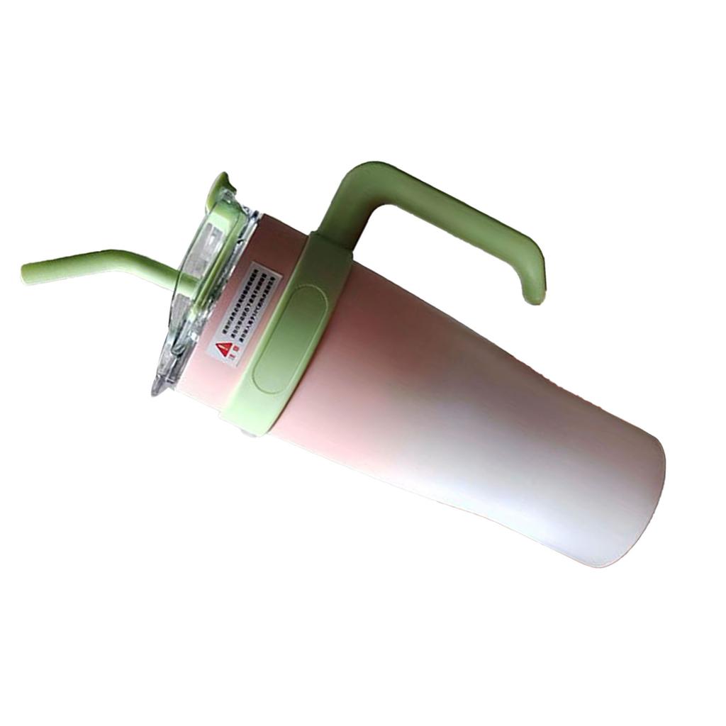 Car Insulated Mug Stainless Steel 1250ML with Straw Insulated Tumblers for Outdoor Travel Gradient