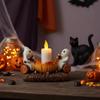 Cartoon Halloween Desk Ghost Torch Figurine Resin Halloween Ghost Candlestick  Scented Candles