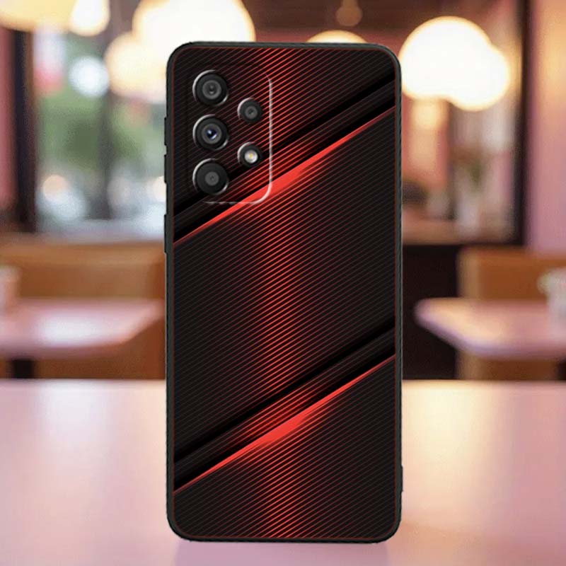Art colored luminous pattern Case For Samsung A41 A35 A34 A33 A32 A25 A24 A23 A21s A06 A05 A04 A03 Note 10 20 Ultra 5G Black