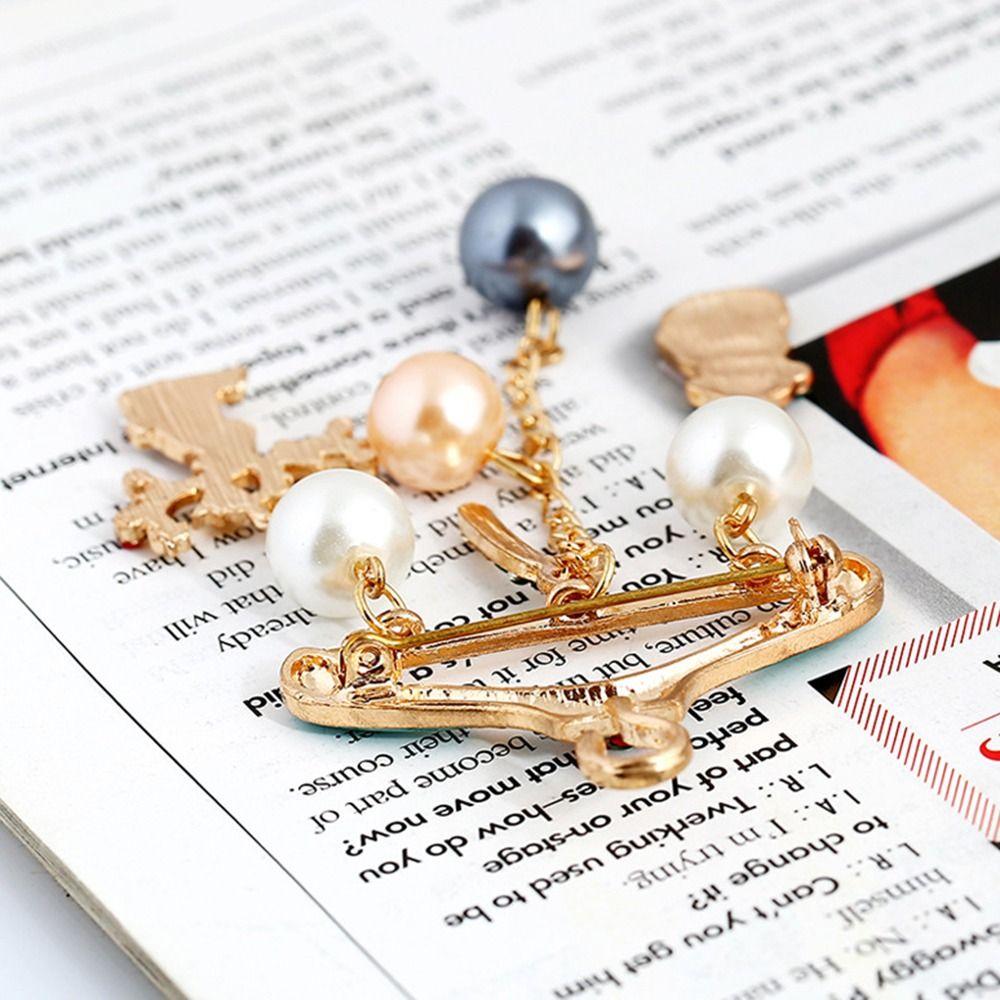 Christmas Decor Bag Decoration Christmas Brooch Clothing Brooches Hanger Tassel Pin Jewelry Gift