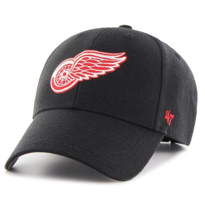 Casquette - 47 Brand - MVP Detroit Red Wings - Noir - Ajustable - Couronne structurée