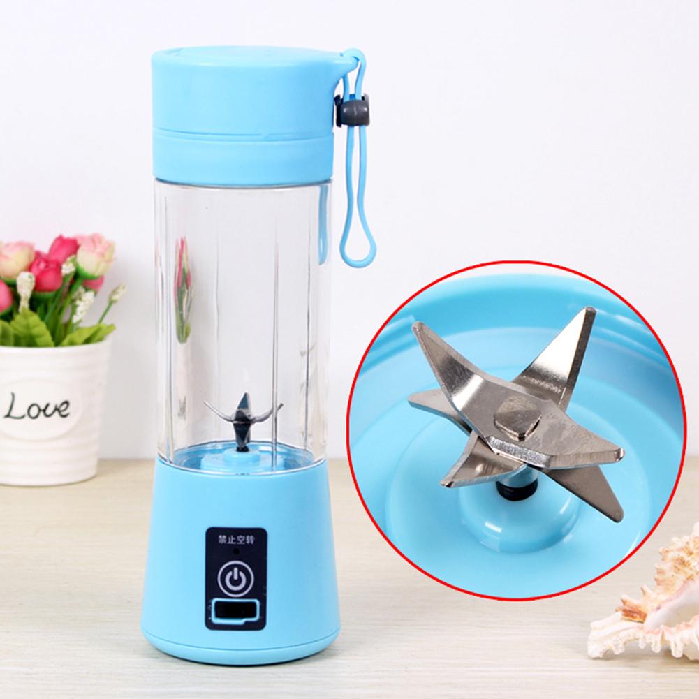 Portable 6 Blades USB Charging Eletric Fruit Juicer Blender