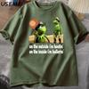 On The Outside I'm Hootin Frog T-shirt Funny Meme T Shirts O Neck Graphic T Shirts Men Clothes Harajuku Short Sleeve Casual Tops