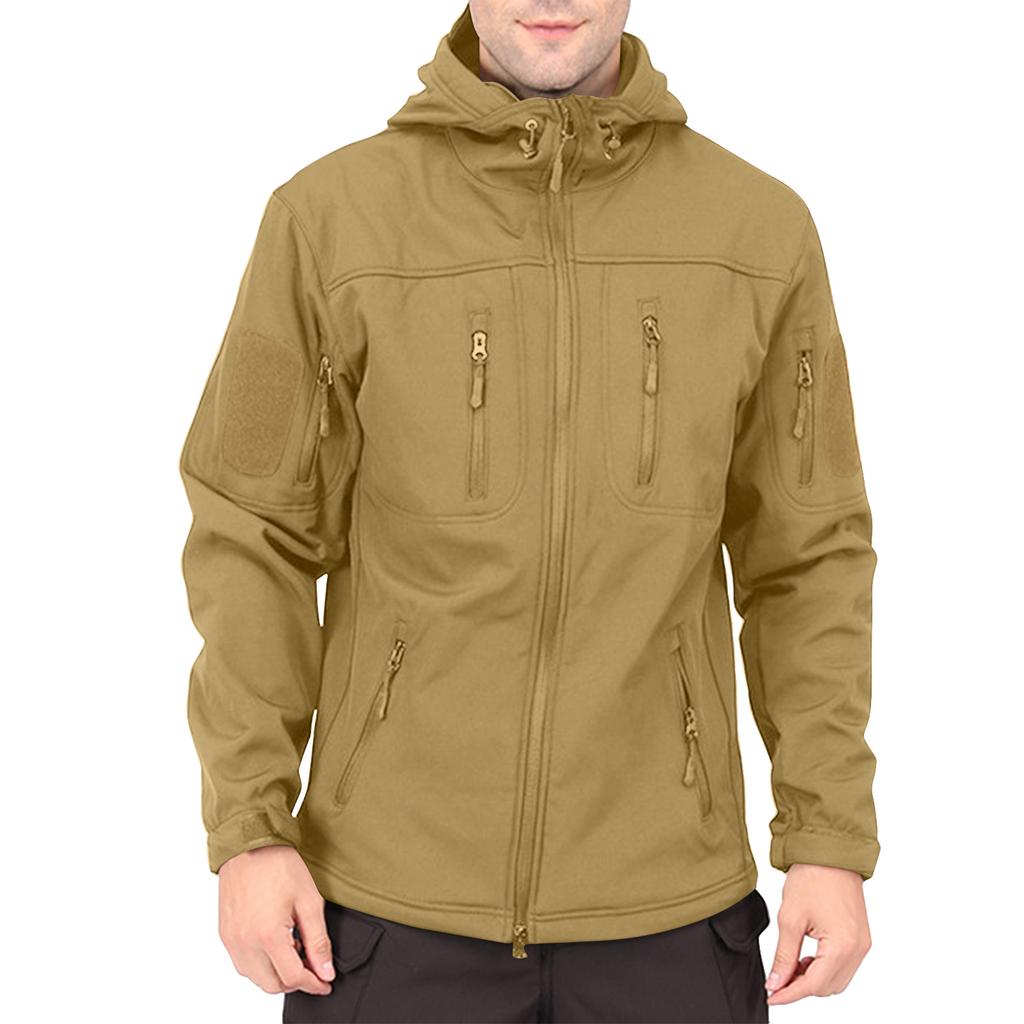 Men's Winter Solid Color Jackets Men's Fashion Trend Jackets Breathable Windproof Jackets Outdoor Sports Jackets