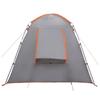 Cabin Tent Gray and Orange 400 x 210 x 180 cm Polyester