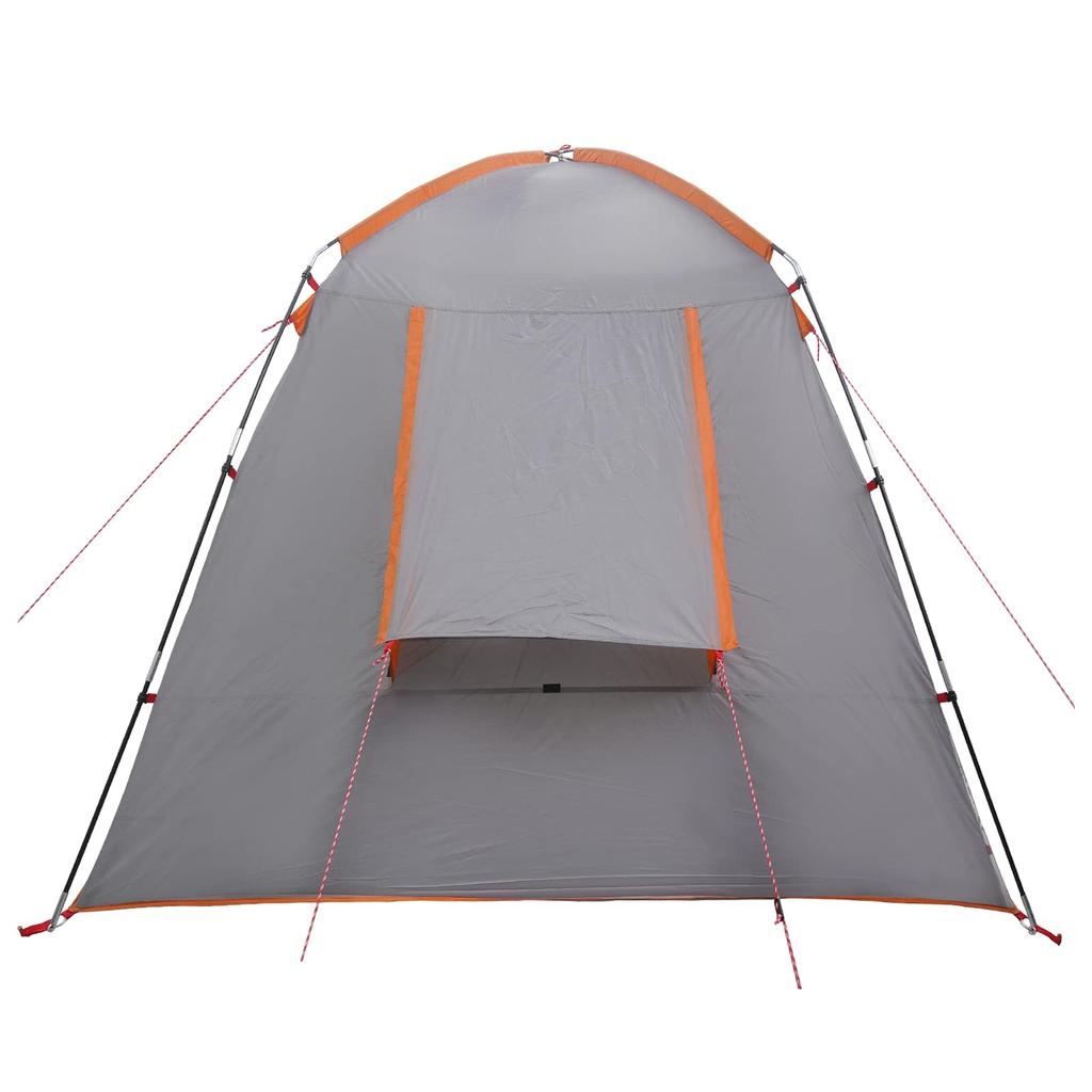 Cabin Tent Gray and Orange 400 x 210 x 180 cm Polyester
