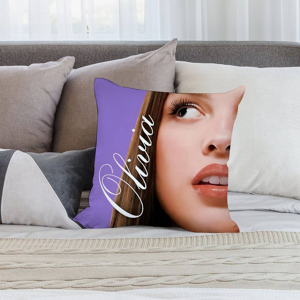 Singer O-Olivias R-Rodrigos Pillow Case Short Plush Double-sided Print Square Throw Pillow Covers Sofa Home Cushion Decor