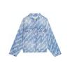 Balenciaga All Over Logo Oversized Denim Jacket 681690TJW904200
