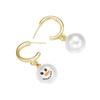 Snowflake Snowman Earrings Pearl Xmas Dangle Earrings Exquisite Christmas Earrings  Women