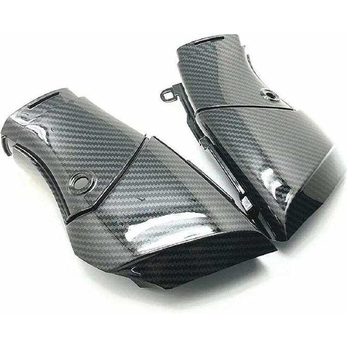 Motorcycle Front Airduct Intake Tube Fairing Accessory Air Duct ABS Carbon Fiber Cowl Compatible with Yamaha YZF R1 YZFR1 2009-2014 2013(Carbon Fiber