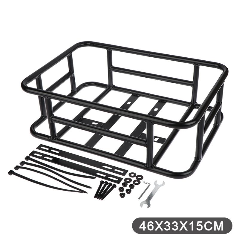 Bakre cykelkorg Cykel lastställsväska Stor kapacitet E-cykelkorg Cykelkorgar Bakre avtagbart metallställ För de flesta cyklar