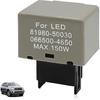 8-Pin LM449 81980 50030 066500 4650 Elektronisches LED-Blinker-Relais Kompatibel mit Scion Lexus Toyota Behebt Hyper-Flash Blinkerprobleme für LED-Licht