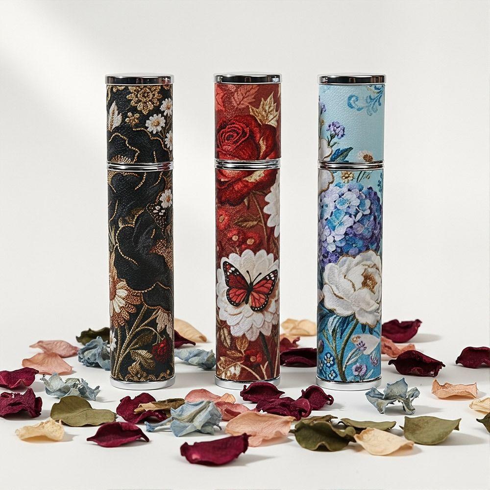 Floral Spray Bottle 10ml Cosmetic Container Portable Ultra-fine Mist Fragrance Container Travel