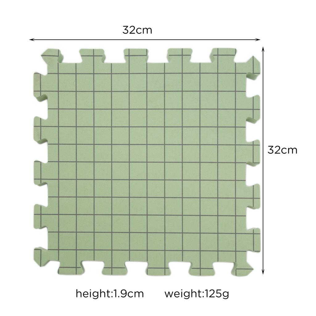 9Pcs 32x32cm Foam Knitting Blocking Mat Set with 100Pcs 38mm T Pin and Wood Needle Holder For Granny Square Making