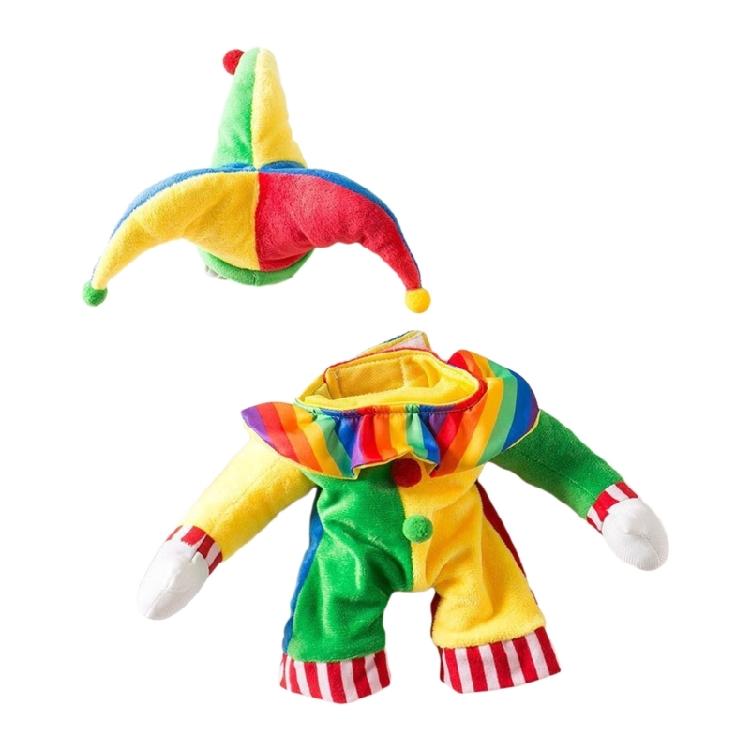

Small Dogs Clown Costume Pet Birthday Party Role Play Costume Festive Clothing XL