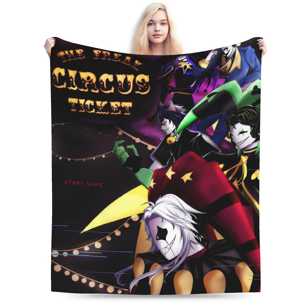 The Freak Circus Blanket Warm Cozy Fluffy  Throw Blankets for Bed 50x60 Inch Multi-size Plush Thin Quilt