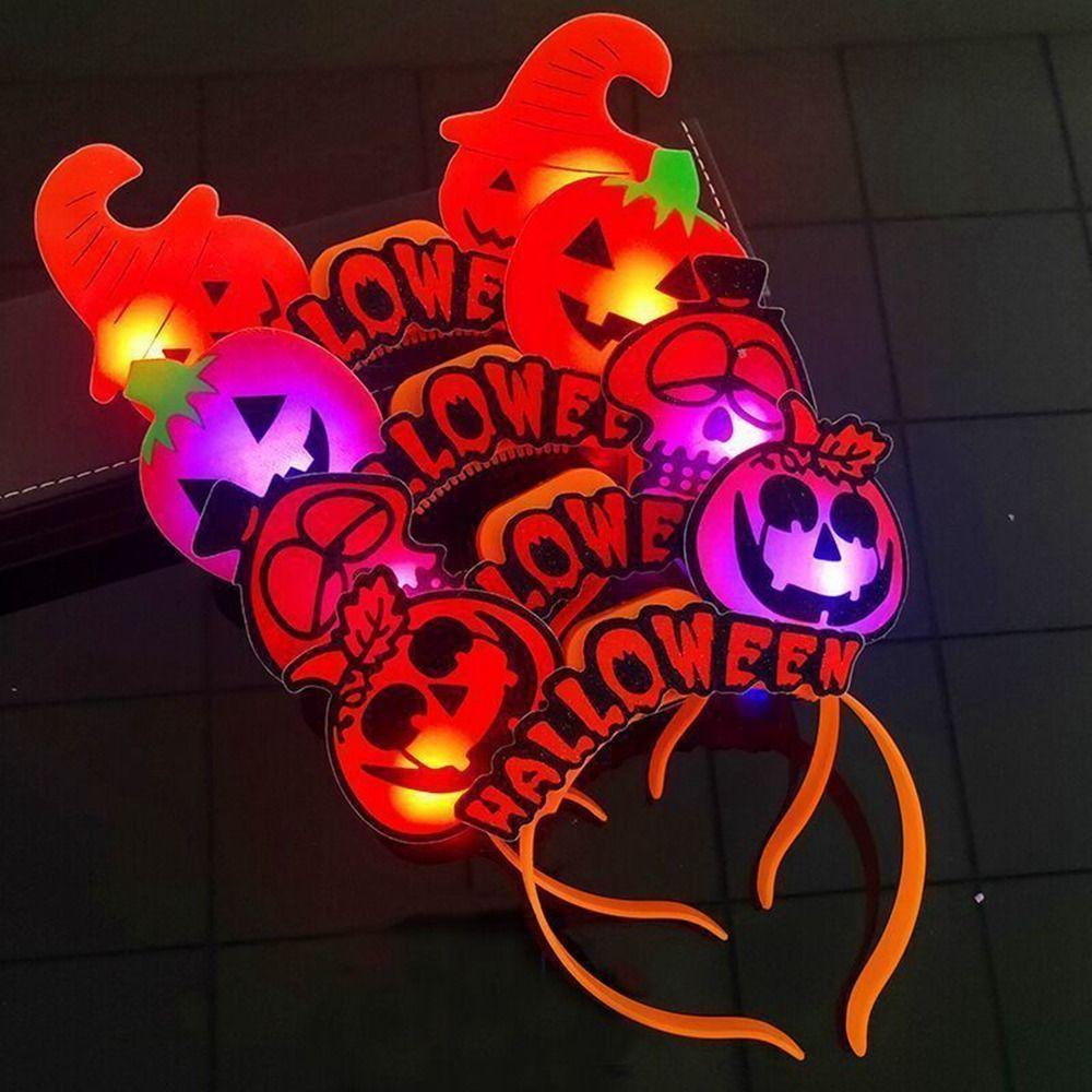 Headpiece Pumpkin Lantern Headpiece Ghost Skull Hair Hoop  Photo Props