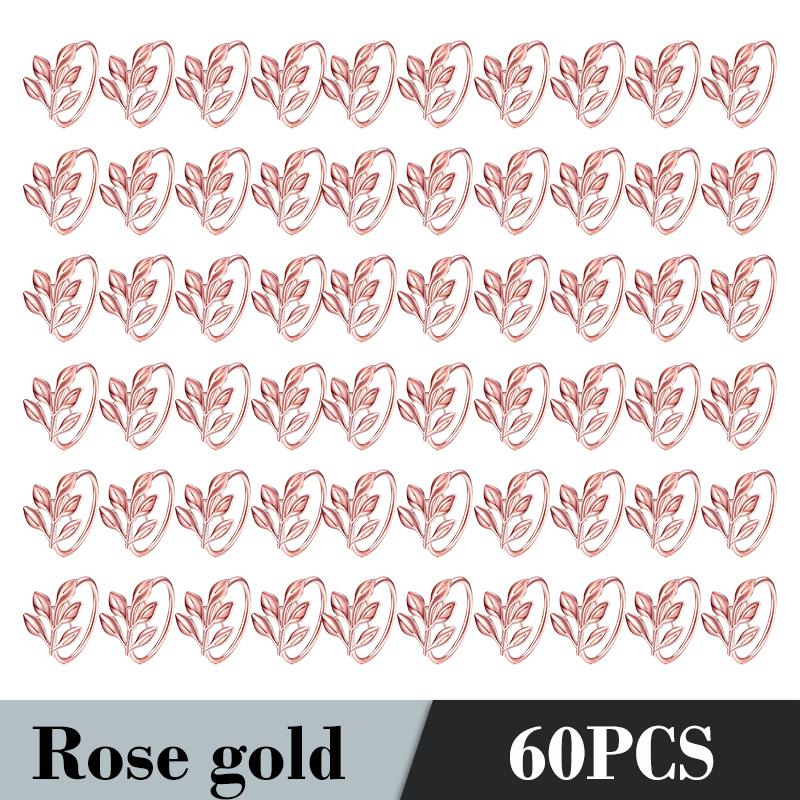 6Pcs Gold Leaf Napkin Rings Fall Napkin Holder for Christmas Thanksgiving Wedding Dinnig Table Decoration 2026 HWL02