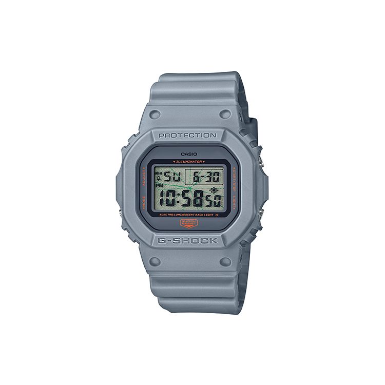 Casio 200M Waterproof Quartz Watch Men Watches Gray DW-5600MNT-8PR Regular Watch Box,Light Gray
