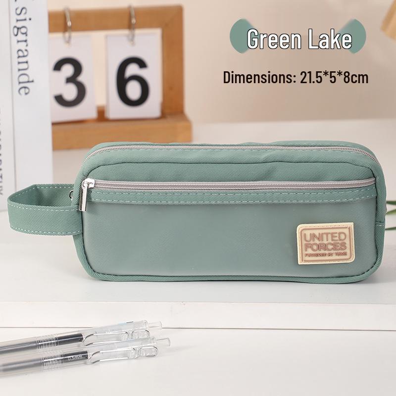 

Large Capacity Handheld Pencil Case for Junior and High School Students - Simple and Creative Stationery Bag for Girls