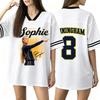 Women's Short Sleeve Letter Print Casual T-Shirt for Everyday Wear