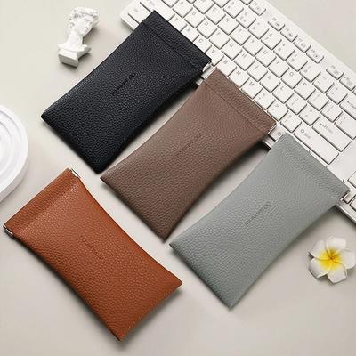 PU Leather Glasses Bag Automatic Closed Eyewear Storage Bag New Sunglasses Case for Women Men
