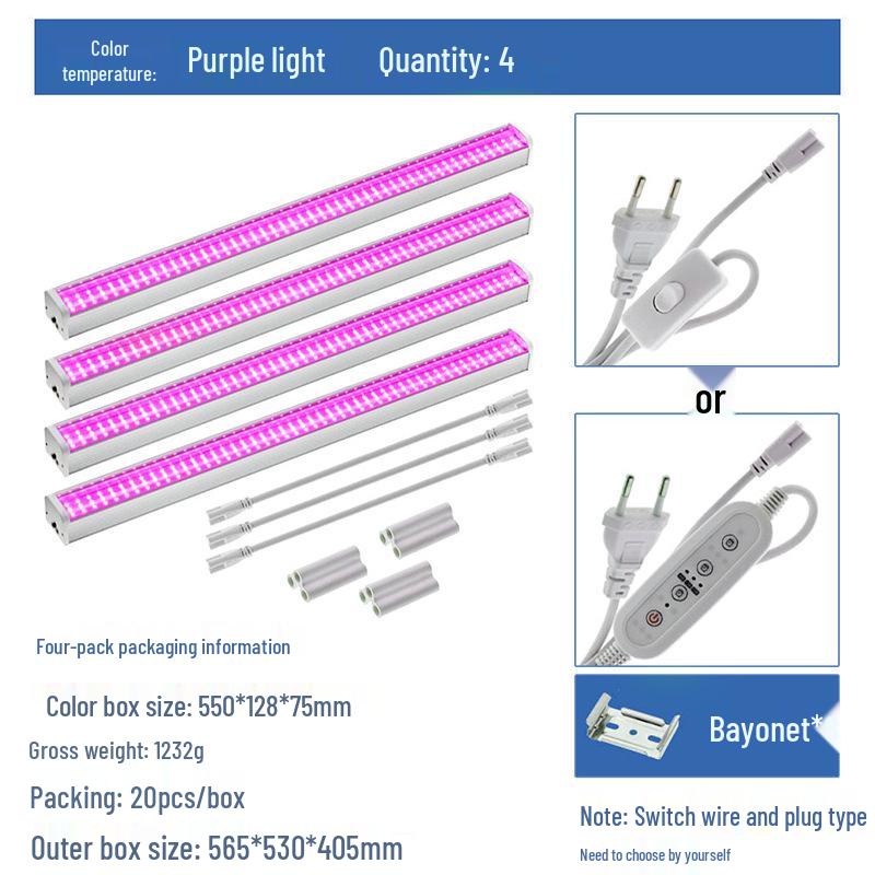 T12 Full Spectrum LED Grow Light for Indoor Succulents